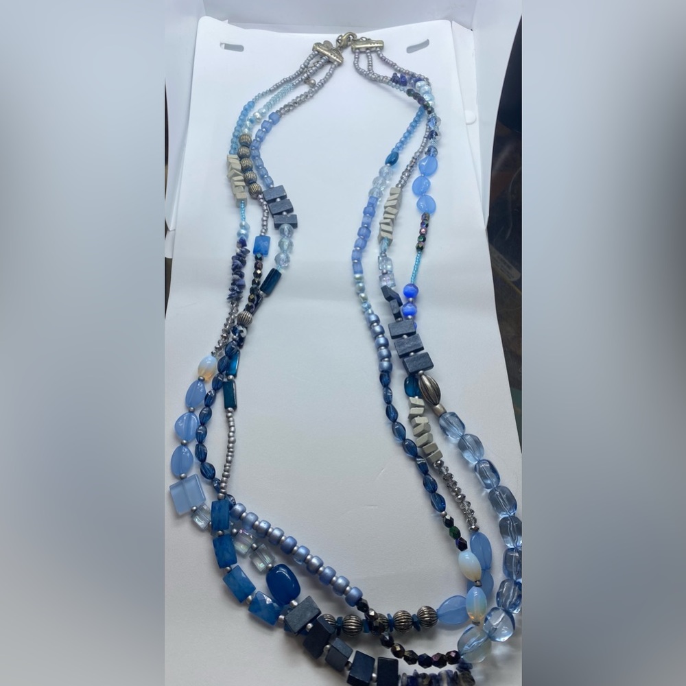 Blue Multi strand Chico’s Necklace